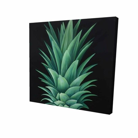 BEGIN HOME DECOR 16 x 16 in. Pineapple Leaves-Print on Canvas 2080-1616-GA104